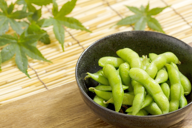 eda-mamé (green soybean) for Tsukimi festival