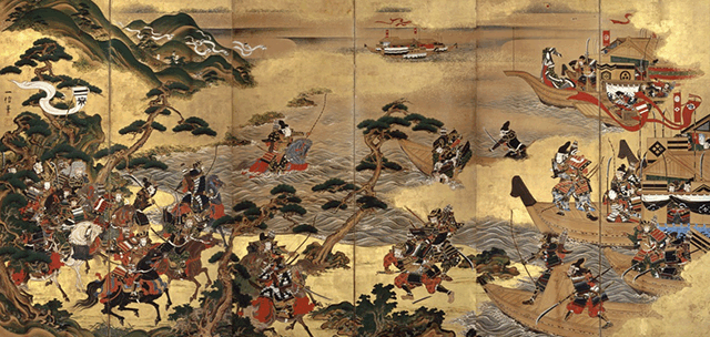 Battle between 2 samurai clans