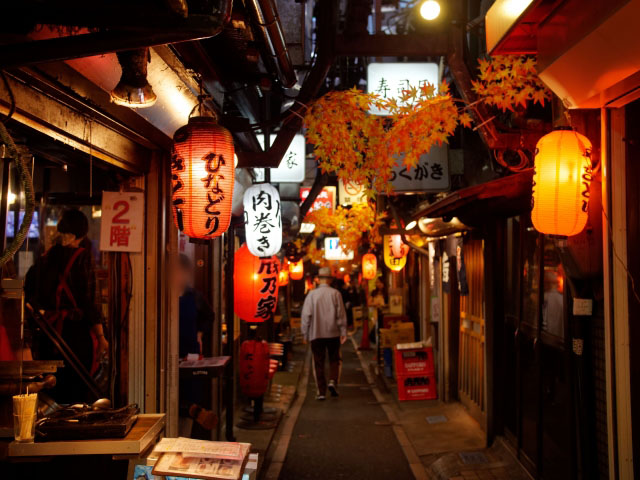 Rue de Izakaya japonais