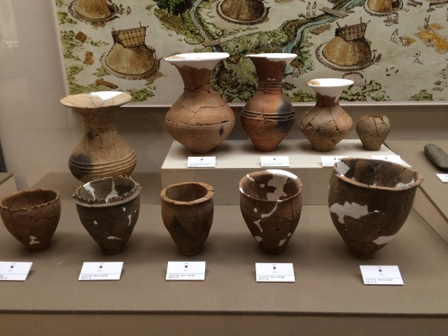 pottery in the gallery