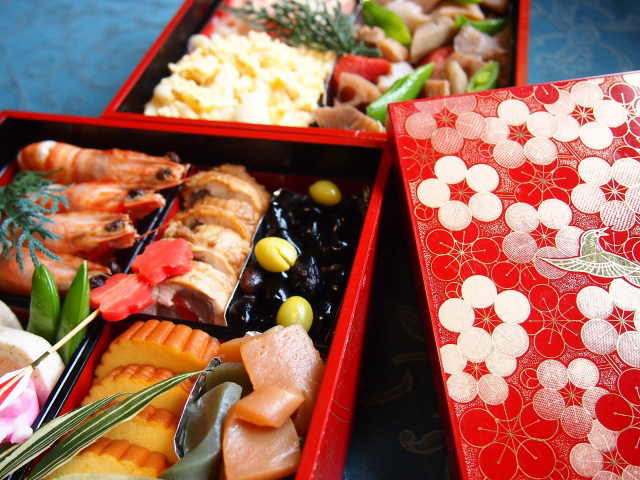 Osechi cuisine with soybean