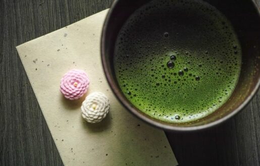 Matcha with sweets