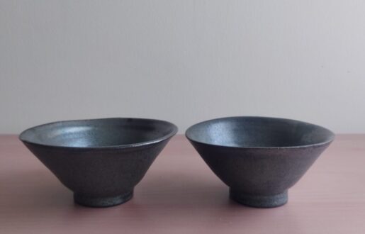 pottery of couple rice bowls 
