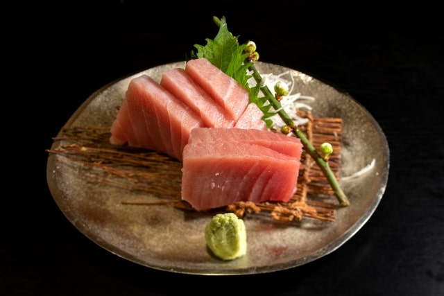Wasabi with Tsuna sashimi