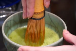 whisking matcha whisking matcha